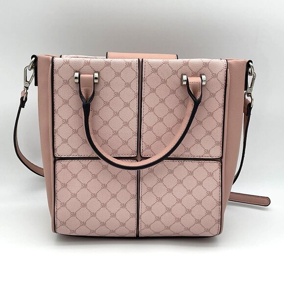 Steve Madden Crossbody Pink Faux Leather Logo BKIA Shopper Bag Straps & Handles - Picture 2 of 10